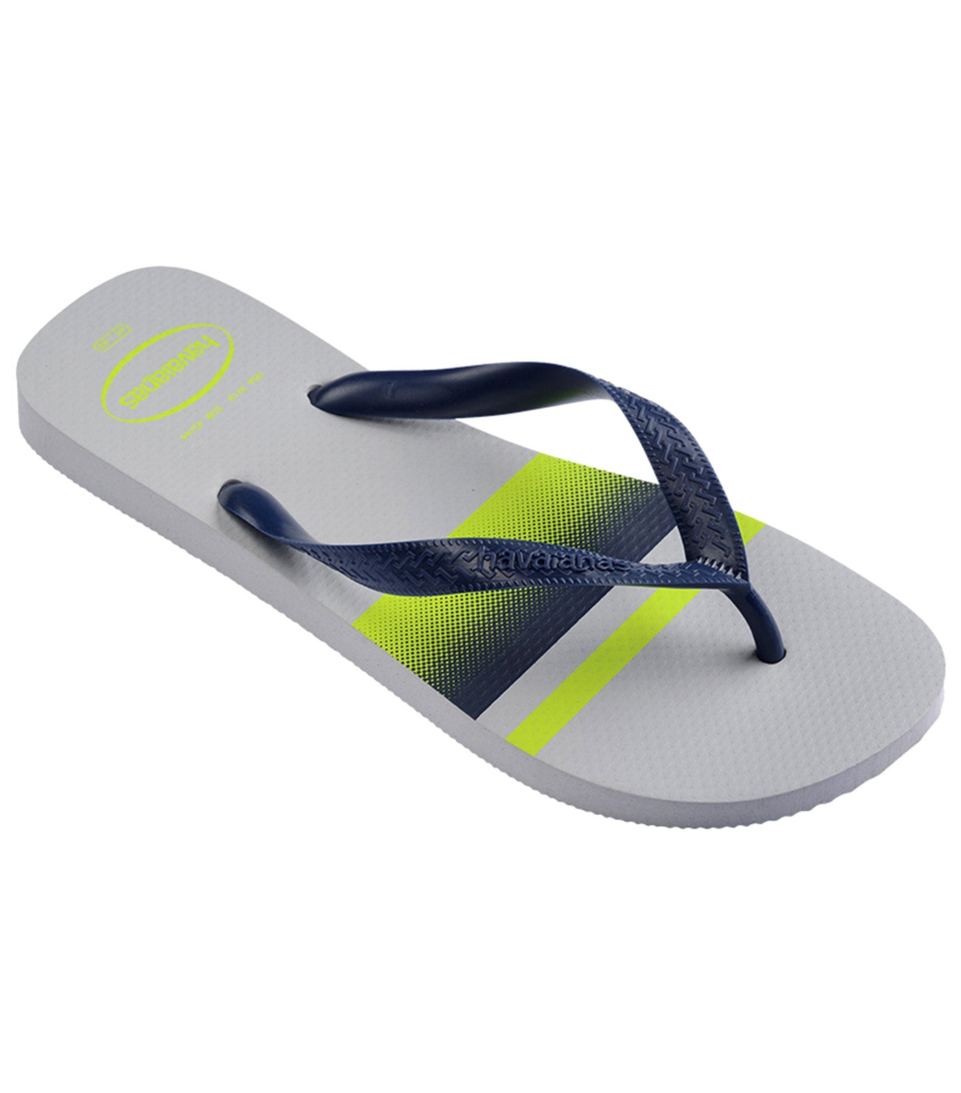 Top Basic Flip Flops Grey/Navy Blue