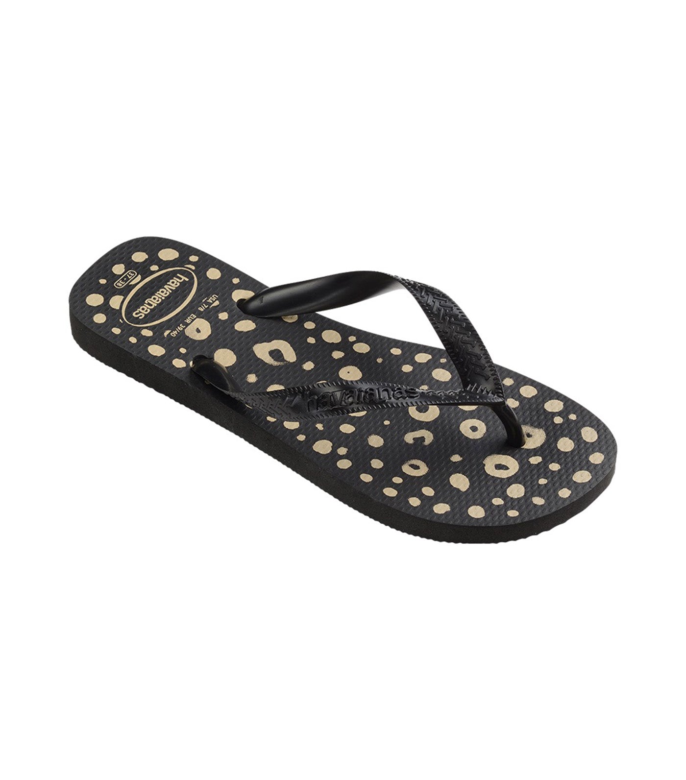 Havaianas Top Animals Flip Flops Black