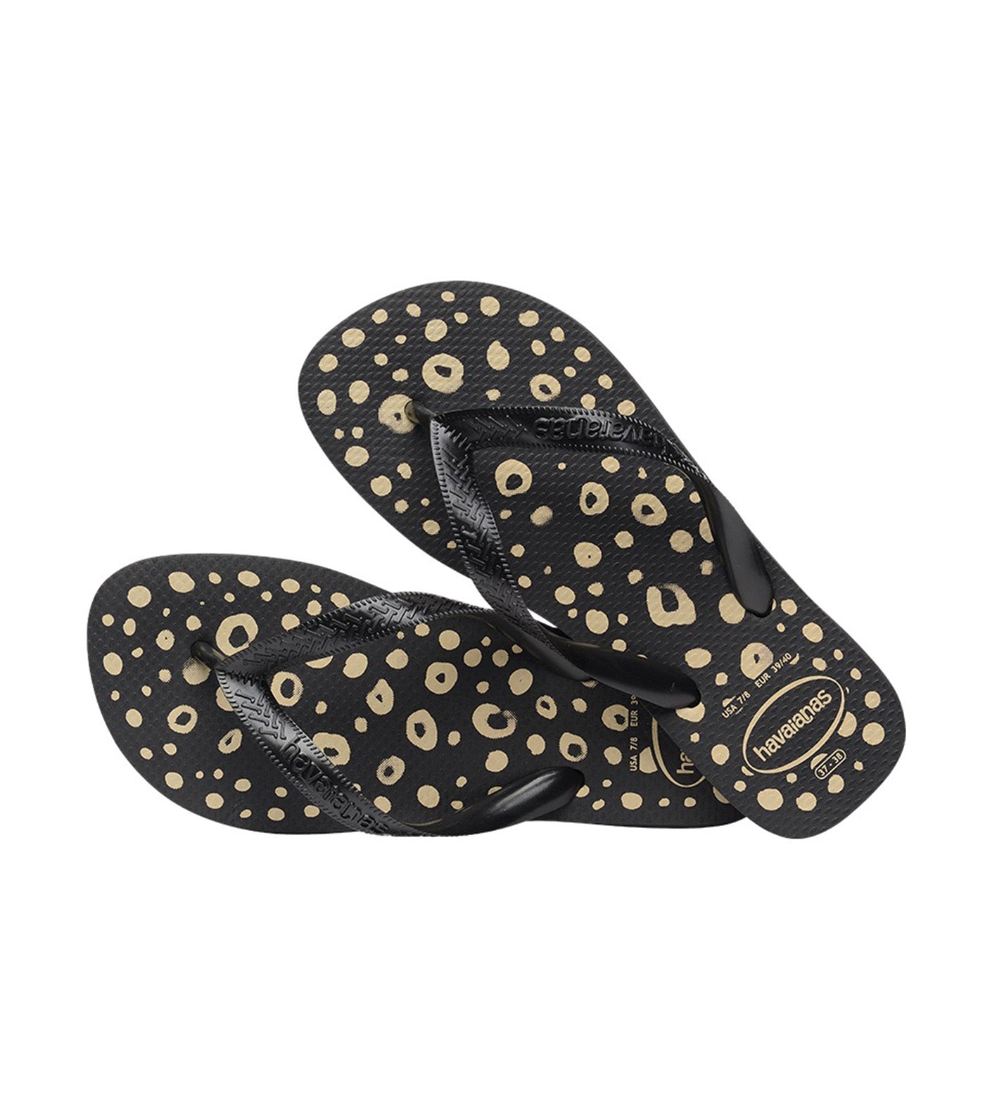 Havaianas Top Animals Flip Flops Black
