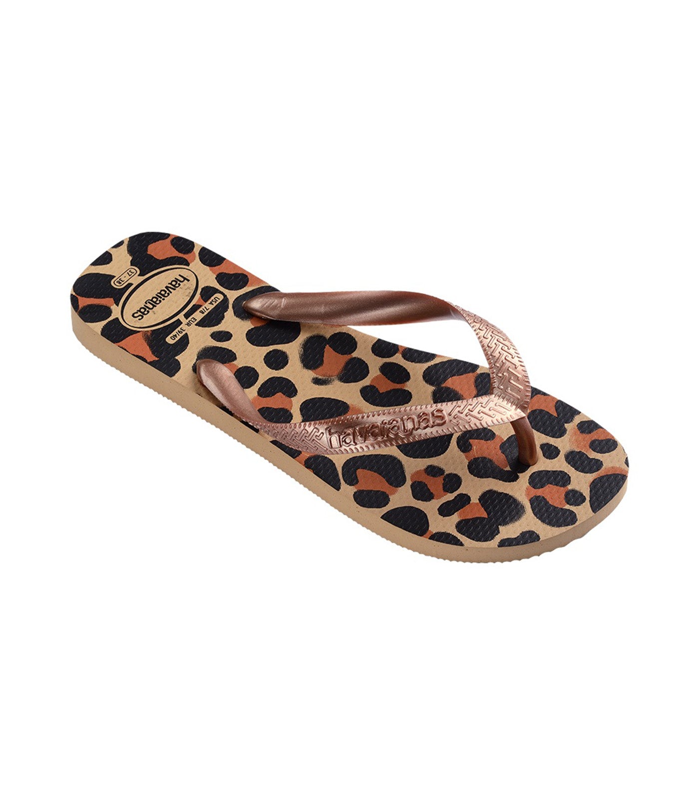 Havaianas Top Animals Flip Flops Golden