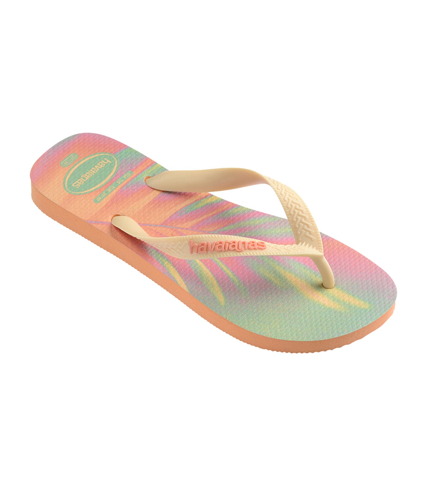 Havaianas Kids Top Fashion Flip Flops Peach Pink