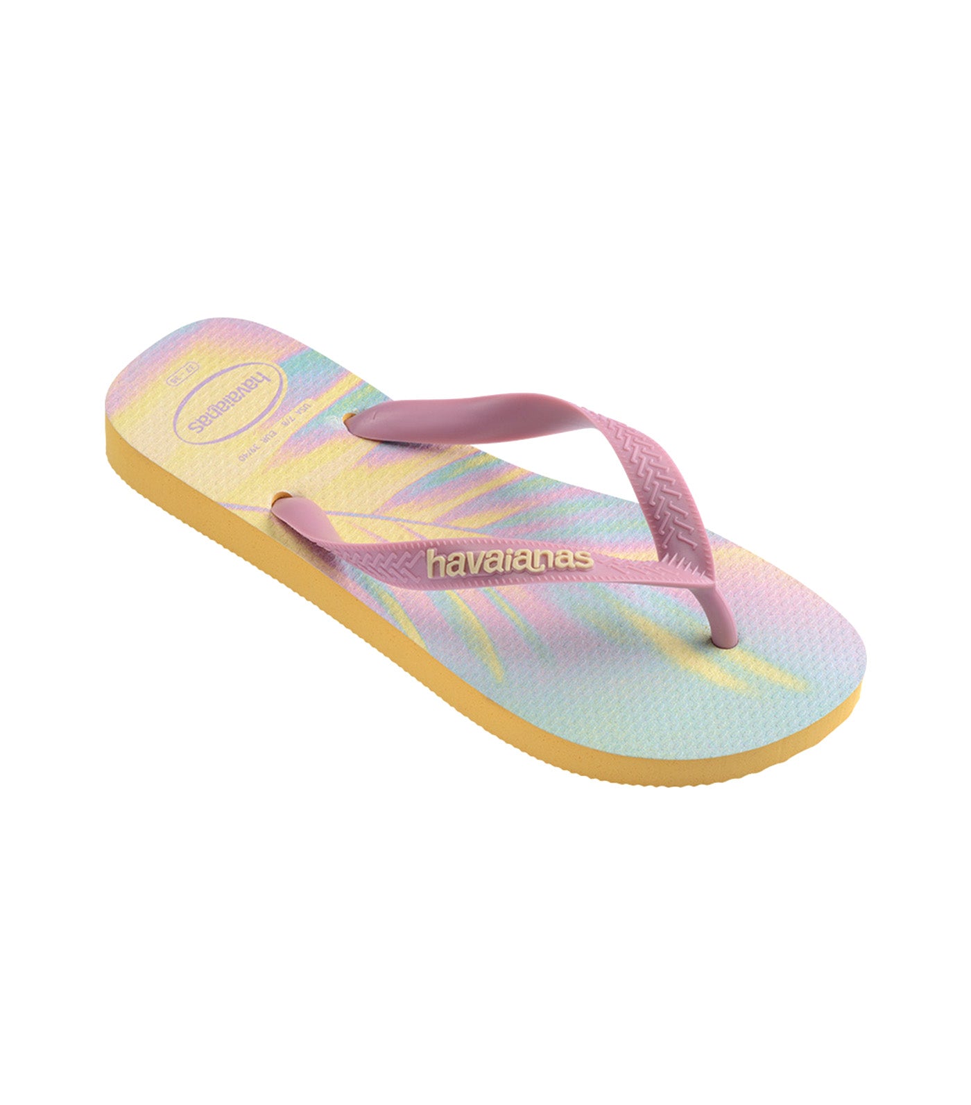 Havaianas Kids Top Fashion Flip Flops Caja Yellow