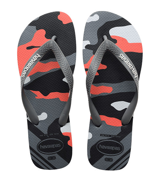 Top Camu Flip Flops New Graphite