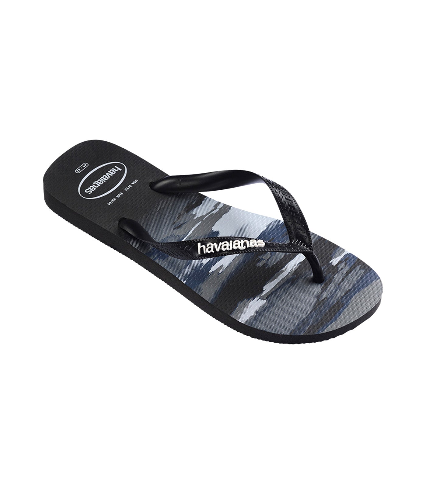 Top Camu Flip Flops Black/Black/White