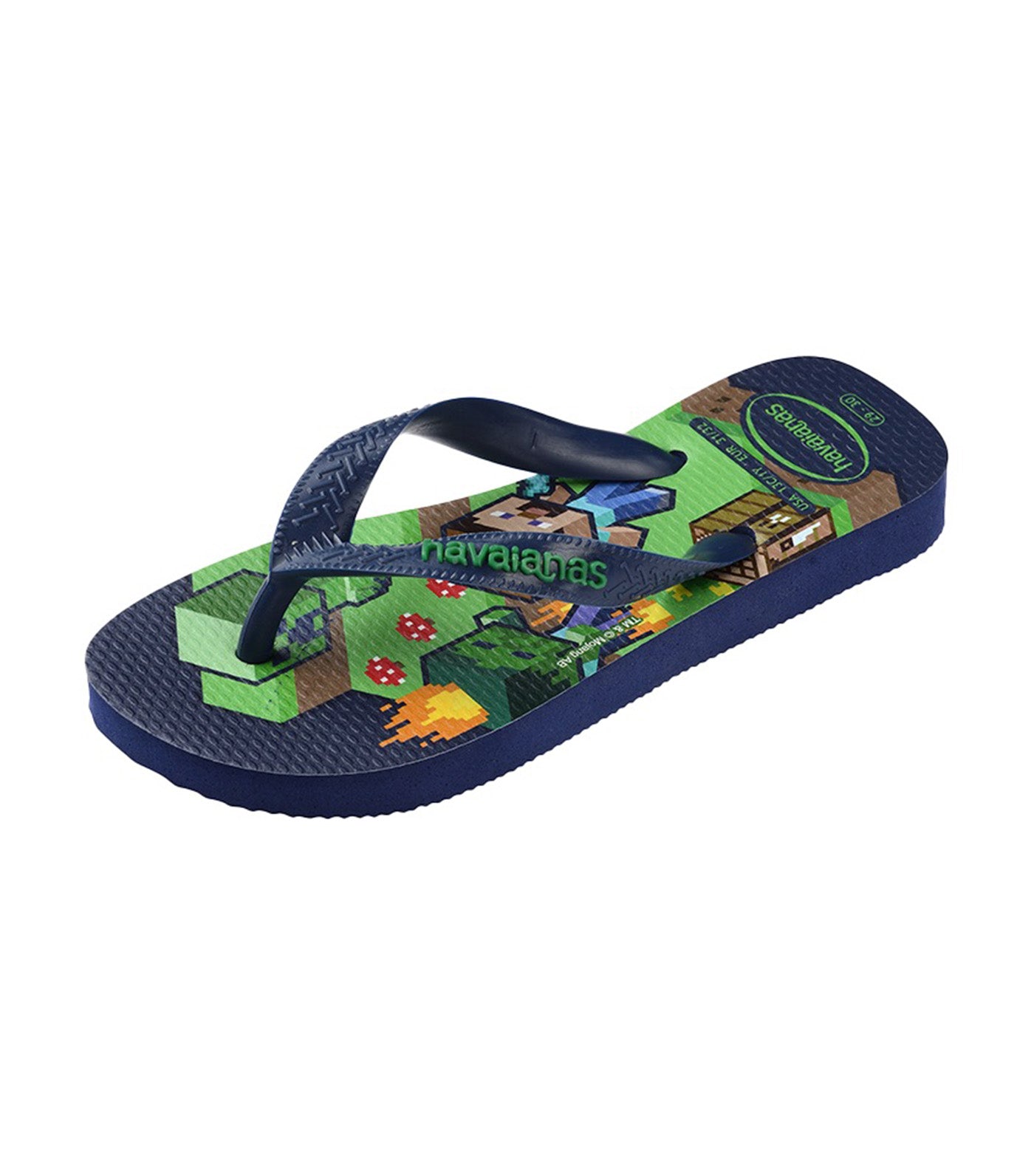 Havaianas Top Minecraft Flip Flops Navy Blue