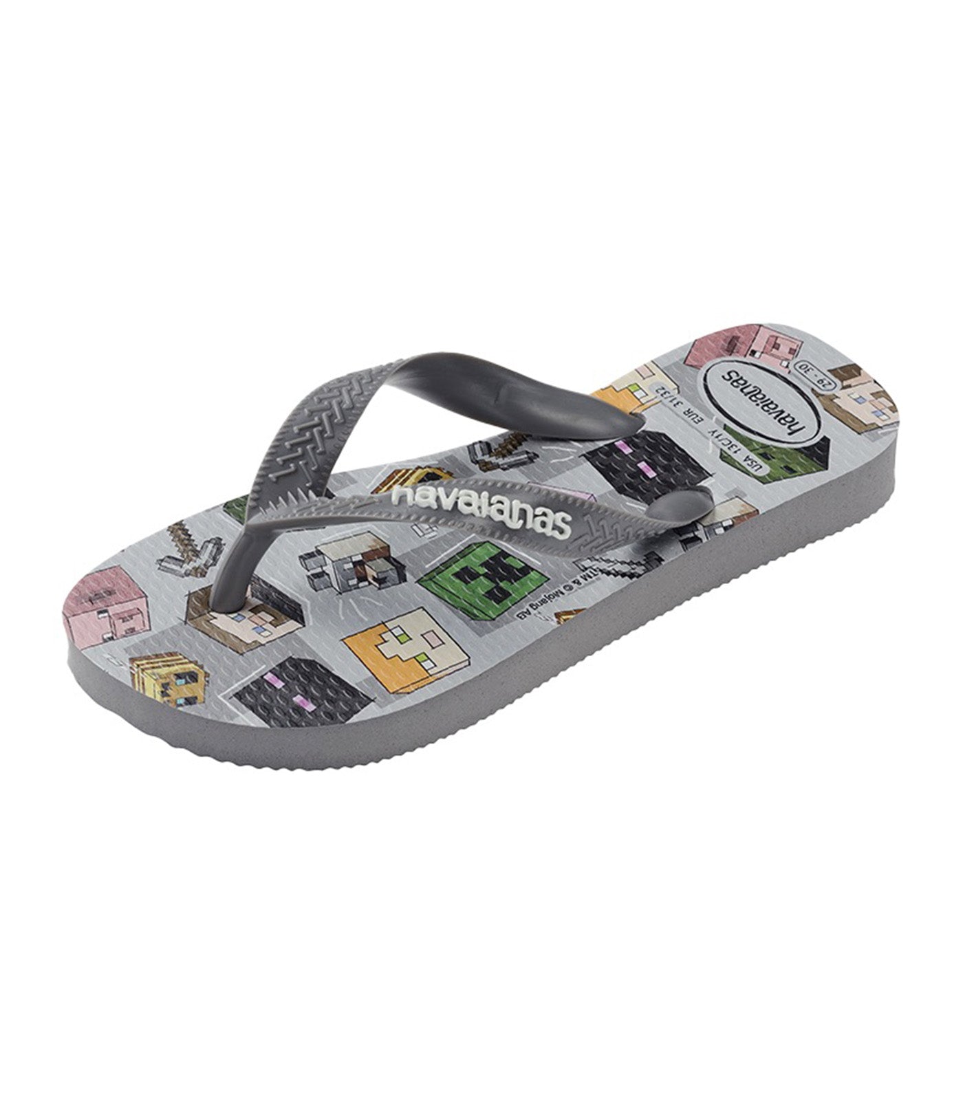 Havaianas Top Minecraft Flip Flops Steel Gray