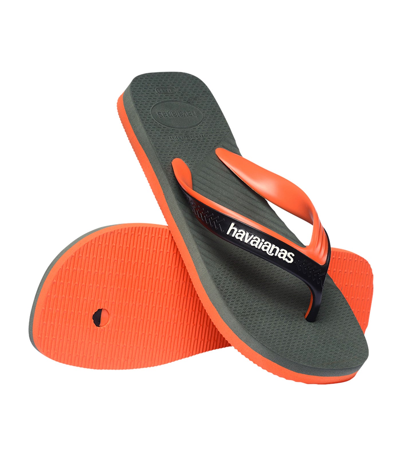 Dual Flip Flops Green Olive/Green Olive