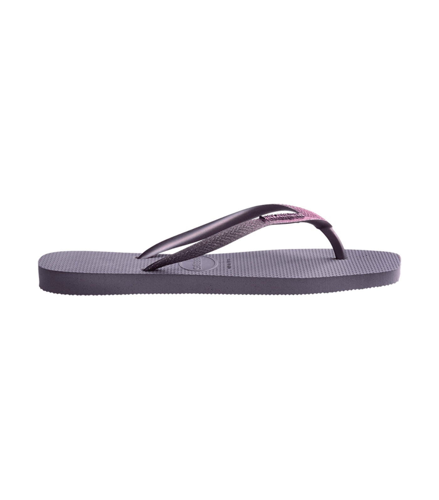 Slim Square Glitter Flip Flops Malve