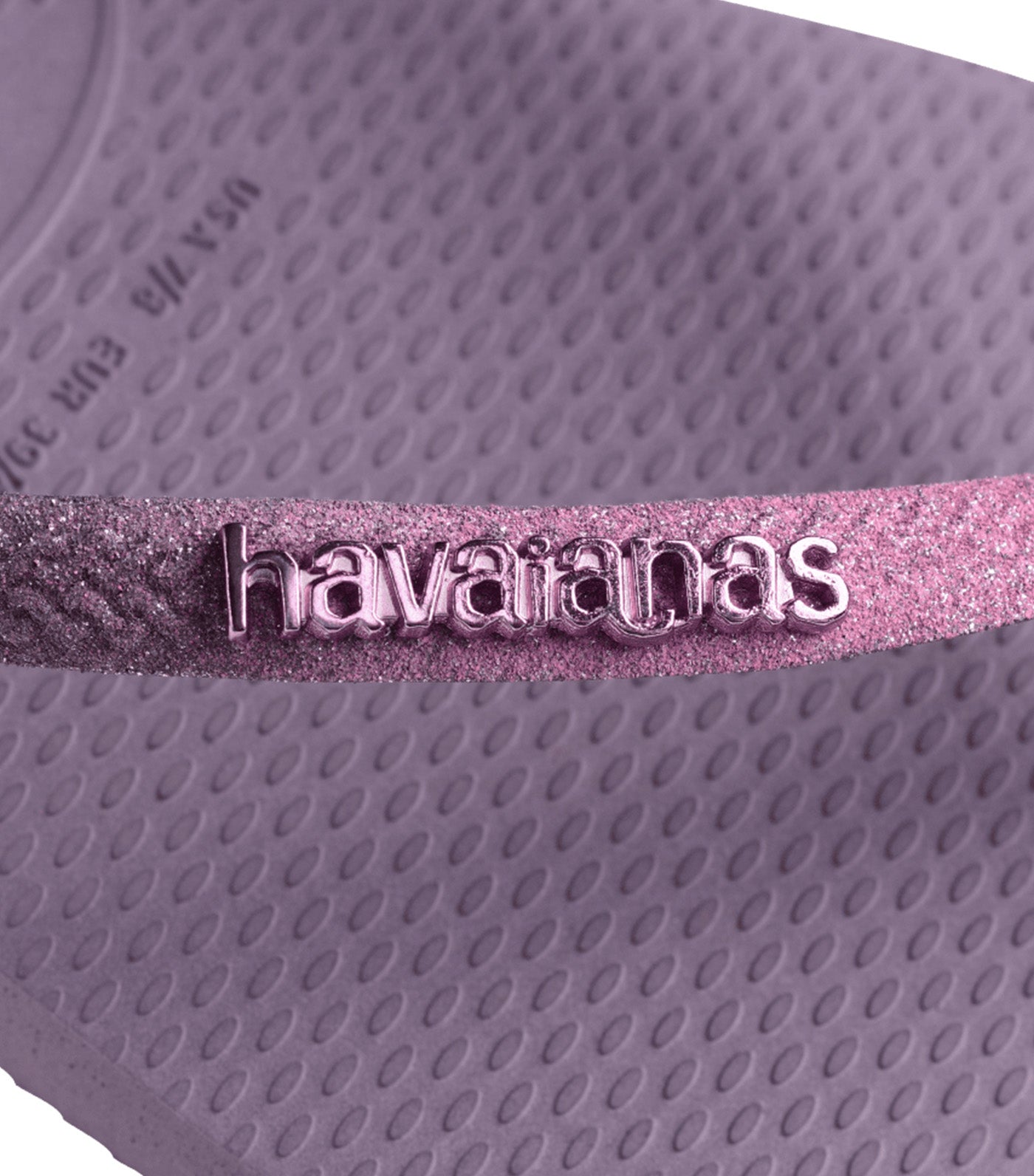 Slim Square Glitter Flip Flops Malve
