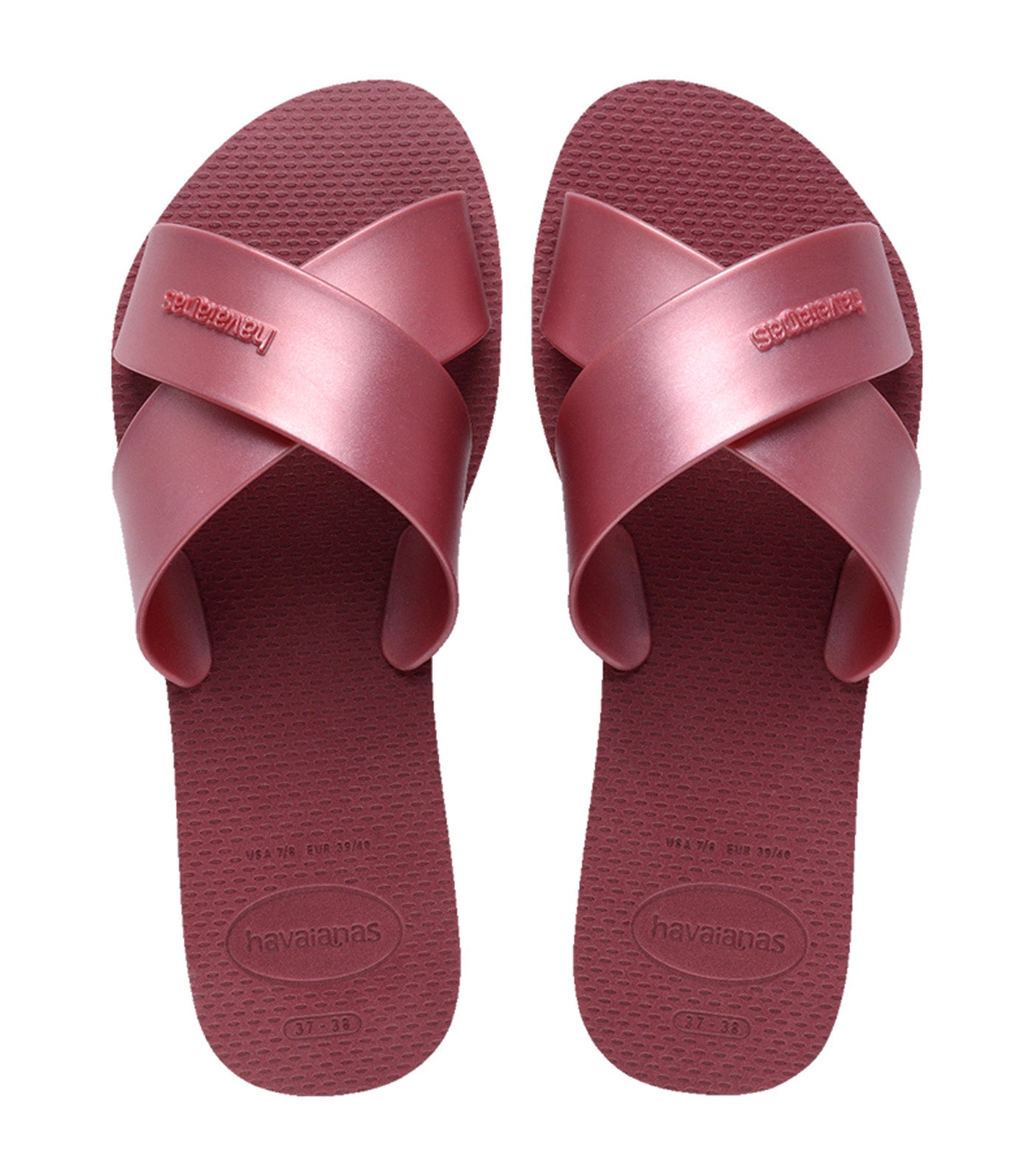 Havaianas Aqua Metallic Sandals Amaranth