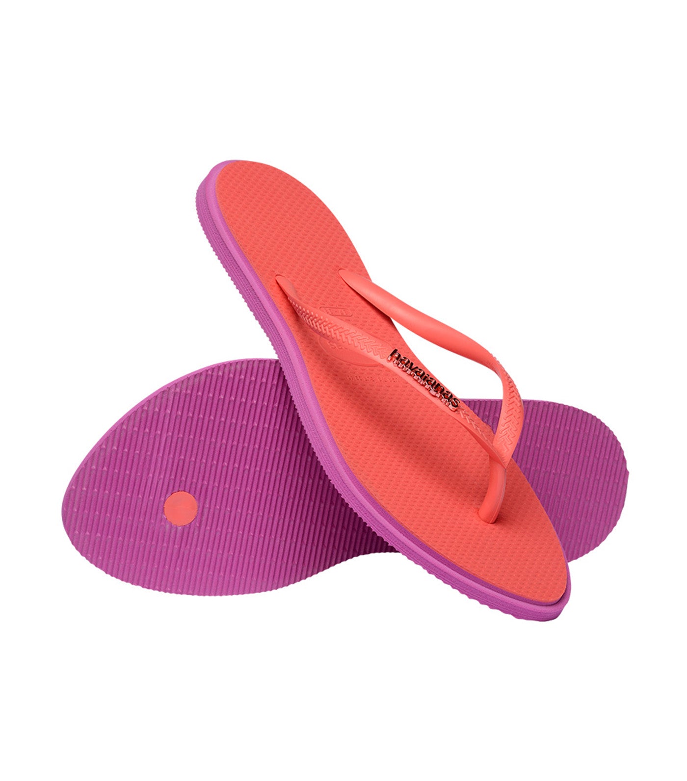 Havaianas Slim Point Flip Flops Rose Gum/Tropical Coral