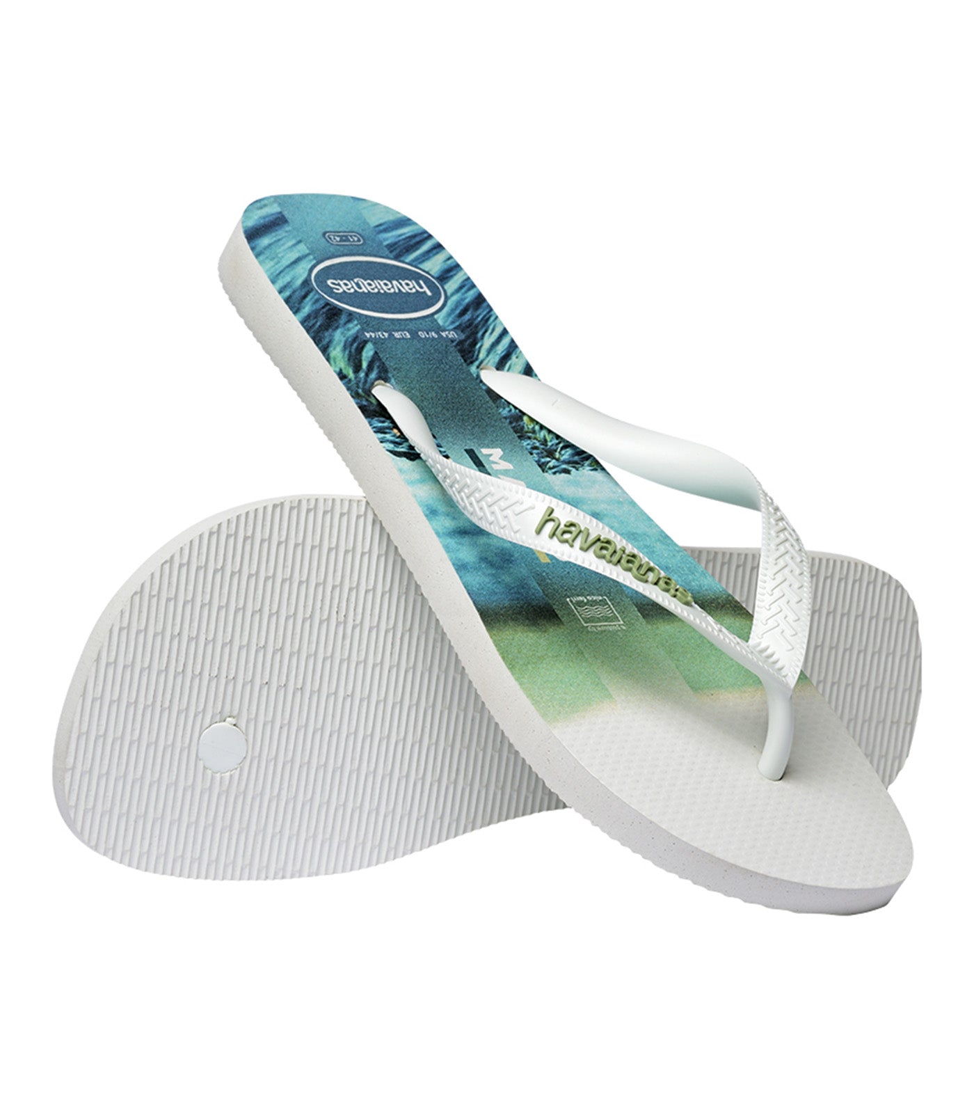 Top Surfer I Flip Flops White/White