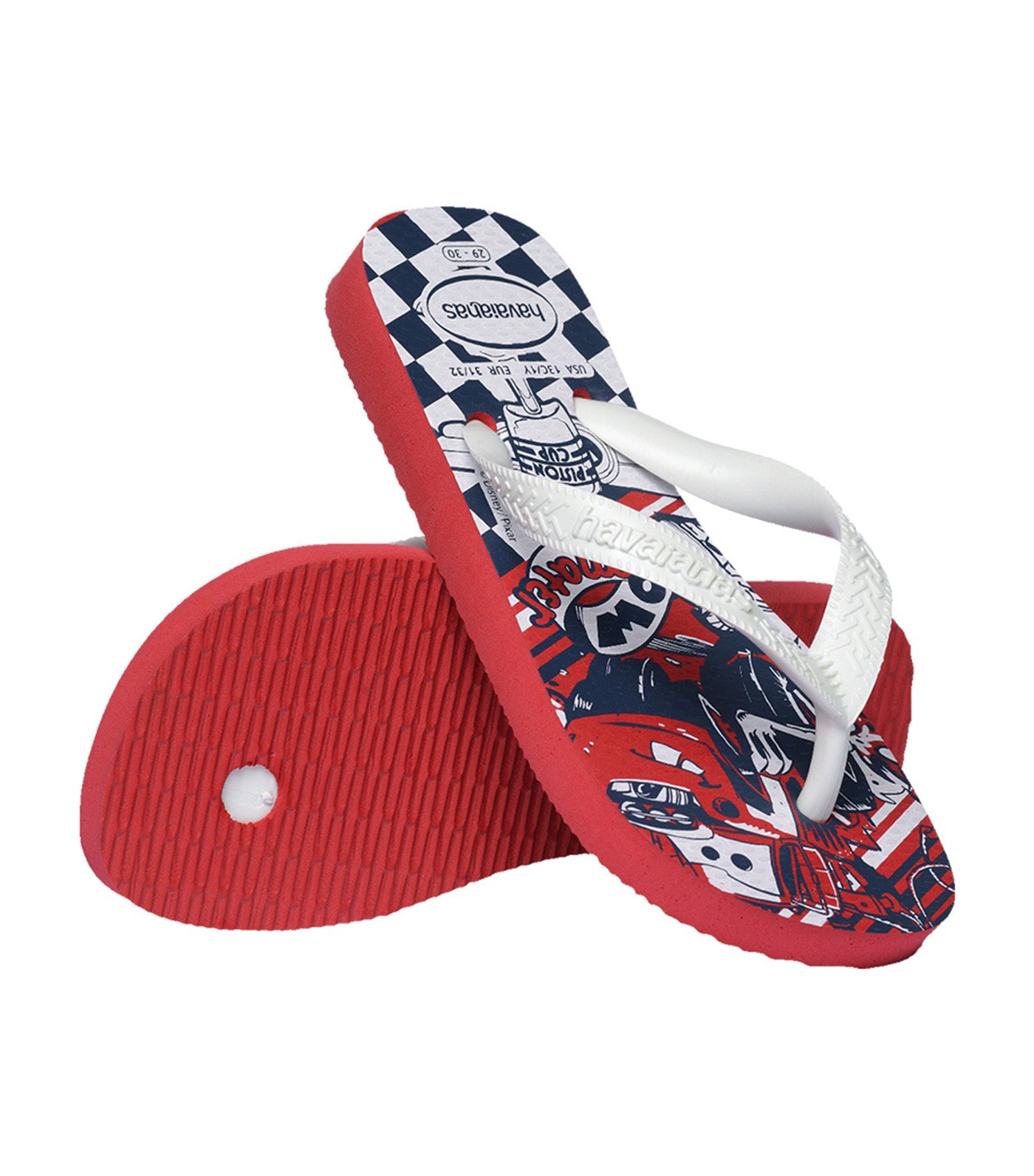 Kids Disney Flip Flops Red