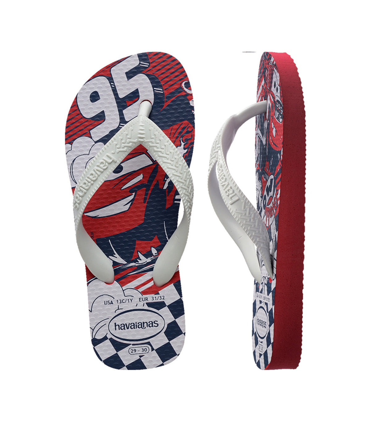 Kids Disney Flip Flops Red