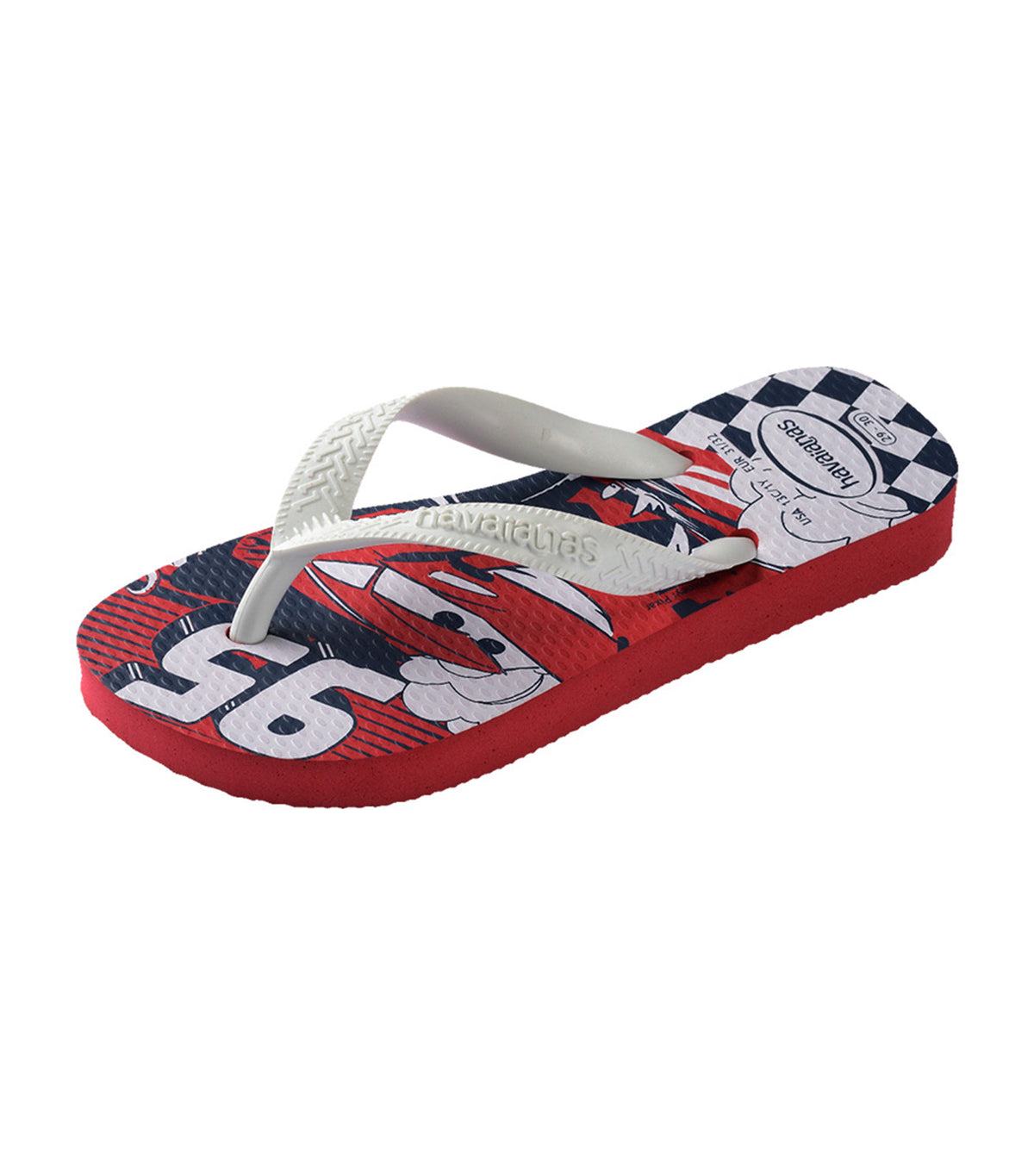Kids Disney Flip Flops Red