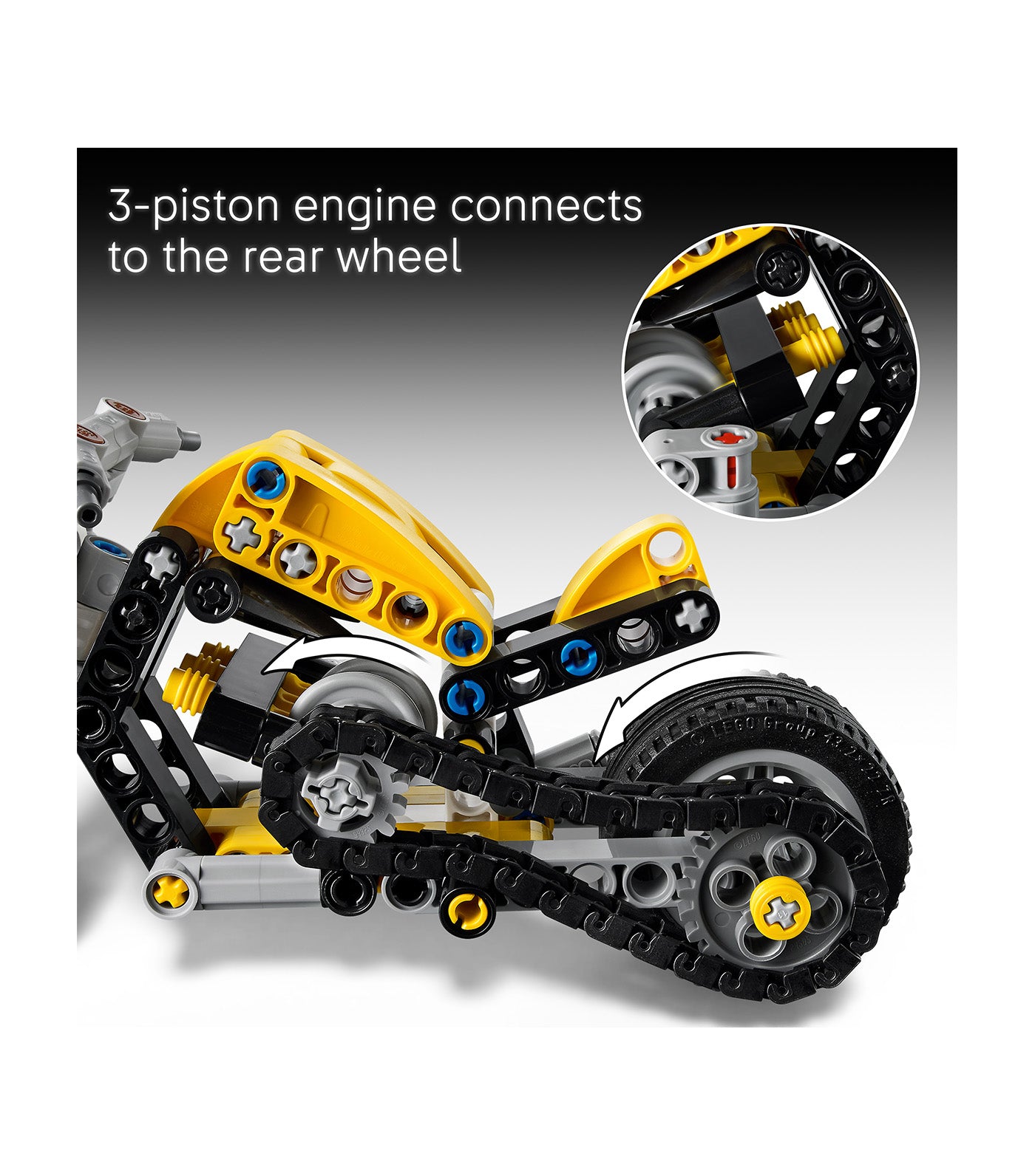Technic™ Yellow Motorcycle