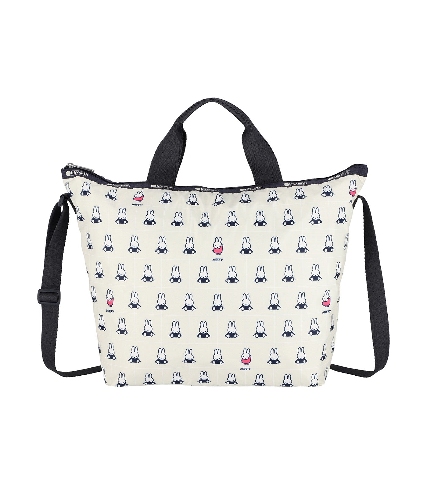 LeSportsac x Dick Bruna Deluxe Easy Carry Tote Miffy Grid Check