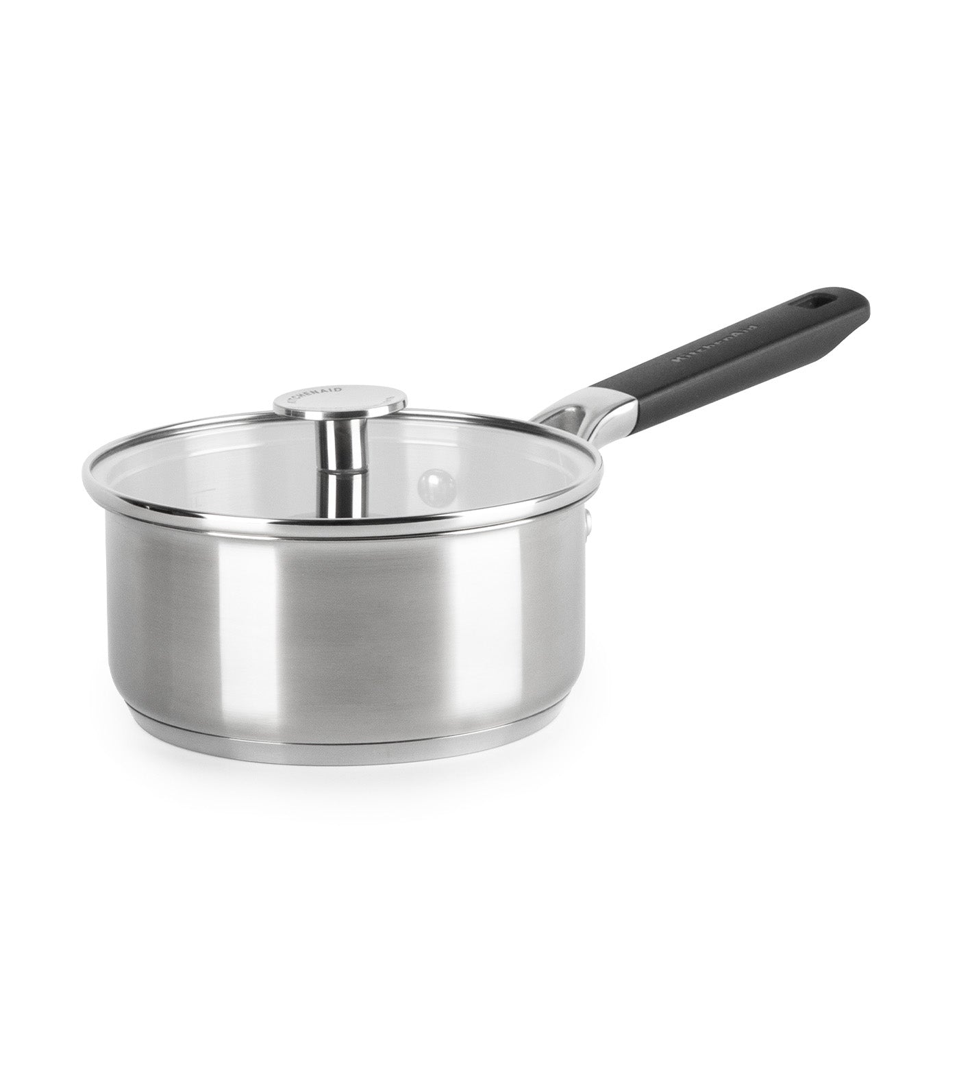 Classic Stainless Steel Covered Saucepan, Uncoated - 16cm