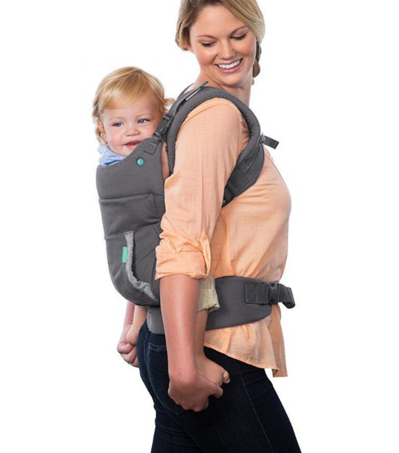 Cuddle Up Ergonomic Hoodie Carrier Gray
