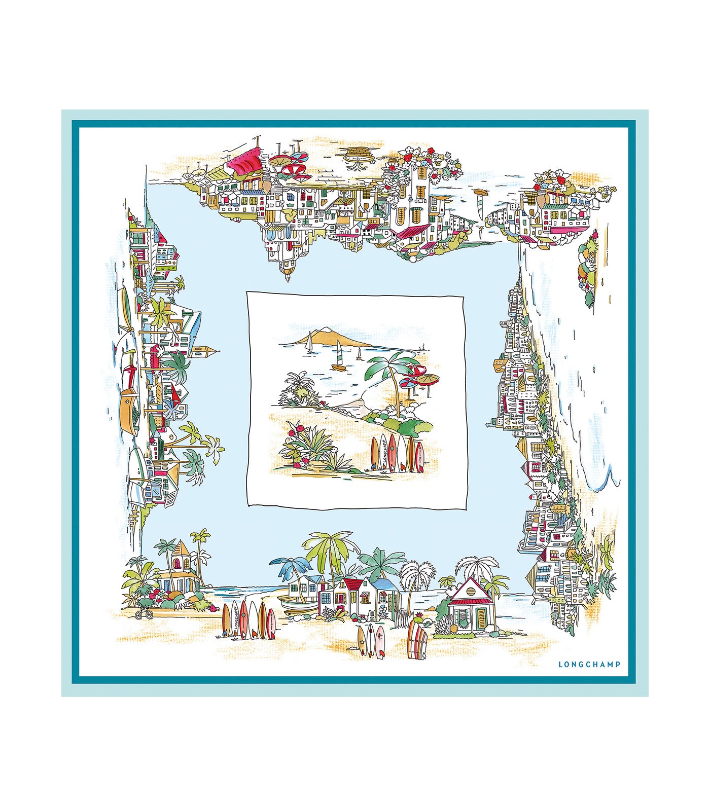 Vivement l'Eté Silk Scarf 70