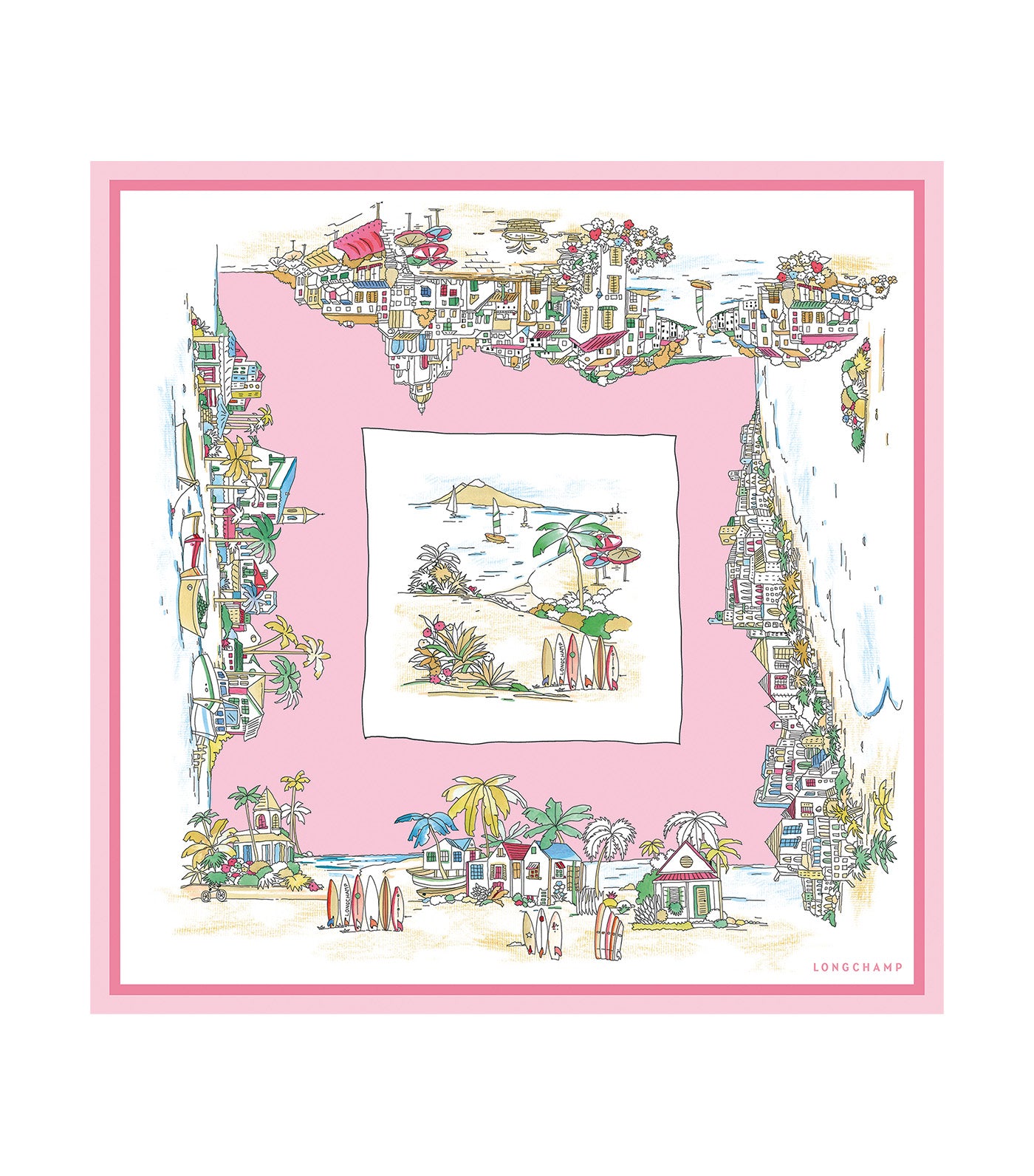 Vivement l'Eté Silk Scarf 70