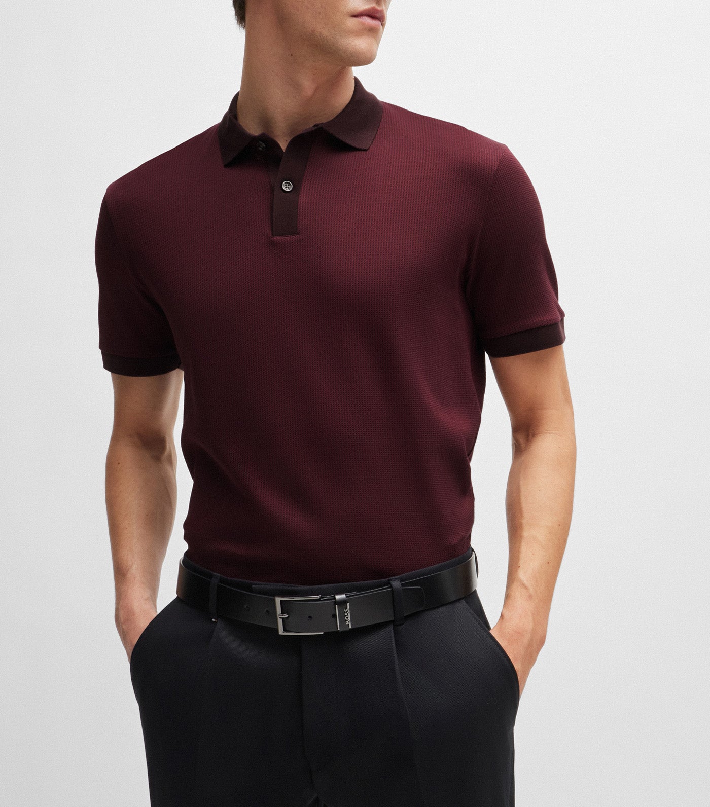 H Parlay 431 62969 Polo Shirt Open Red