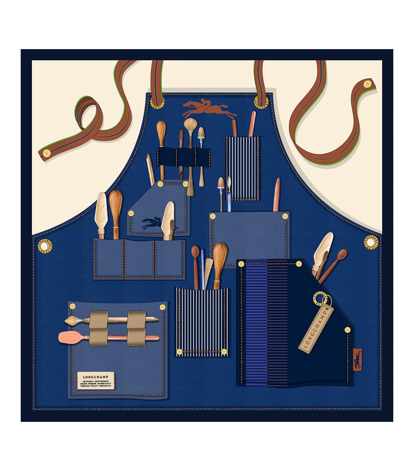 Worker Silk Scarf 50