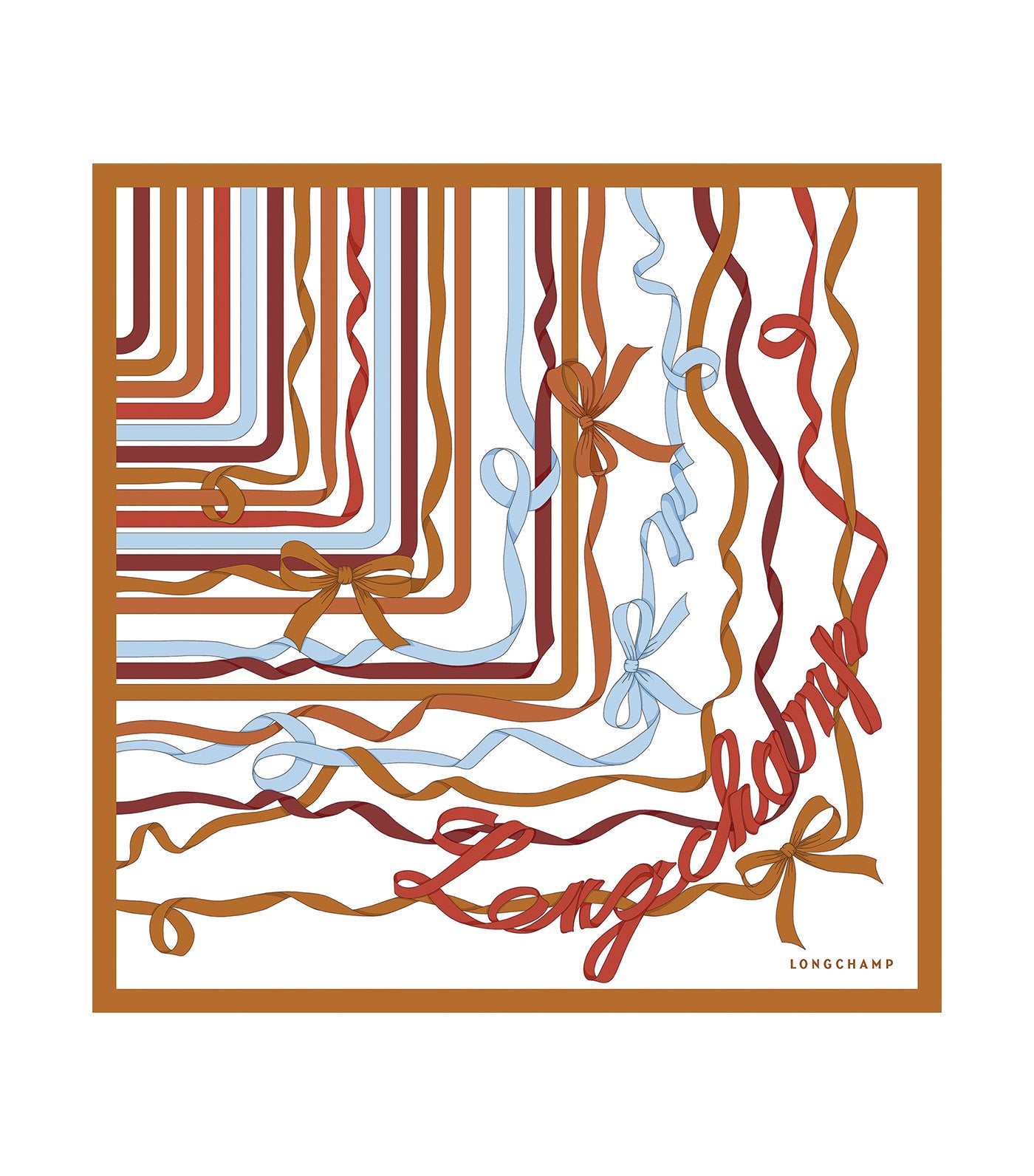 Rubans Longchamp Silk Scarf 50