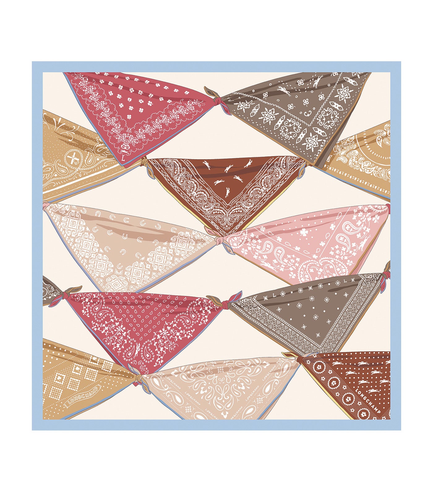 Soie Silk Scarf 50 Wave