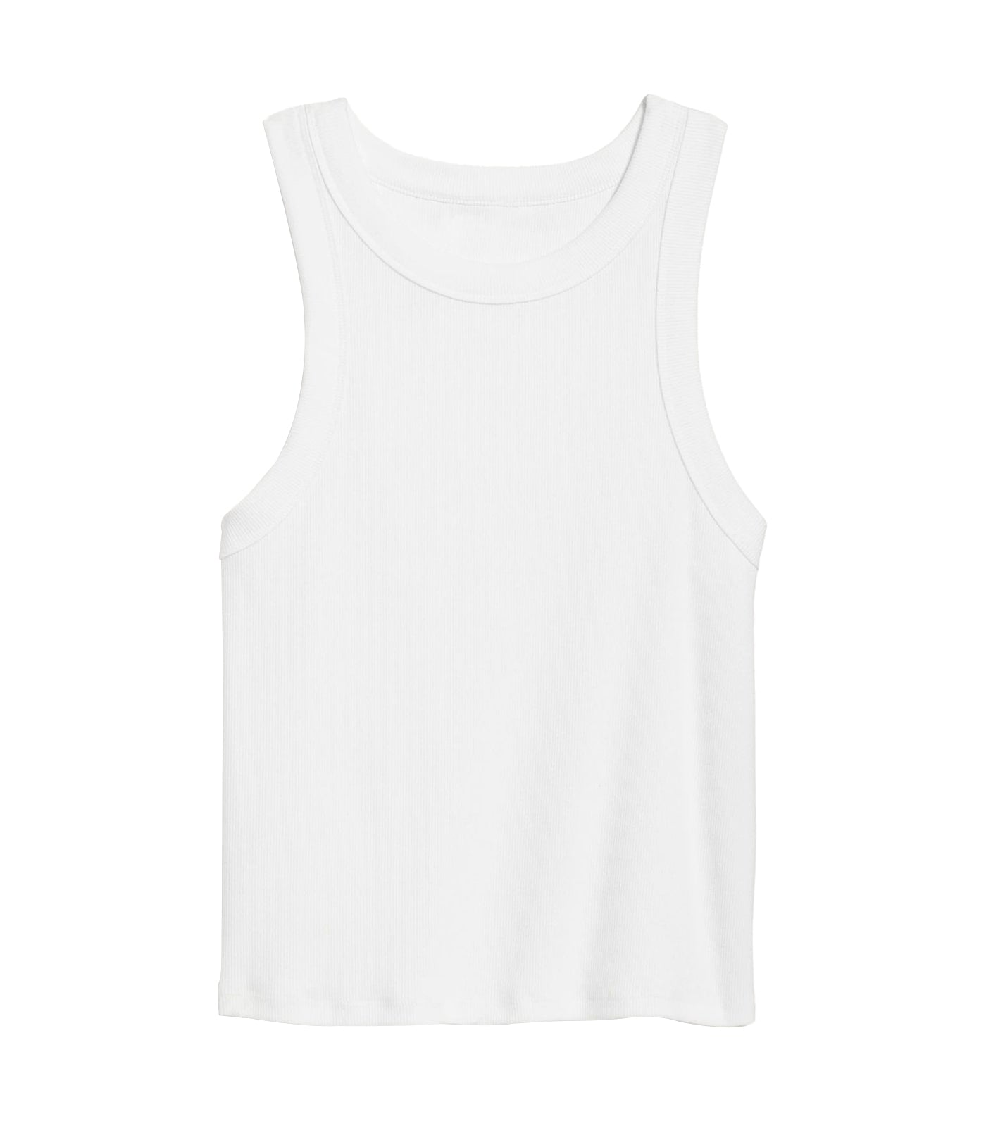 Rib-Knit Cropped Tank Top for Women Calla Lily 451