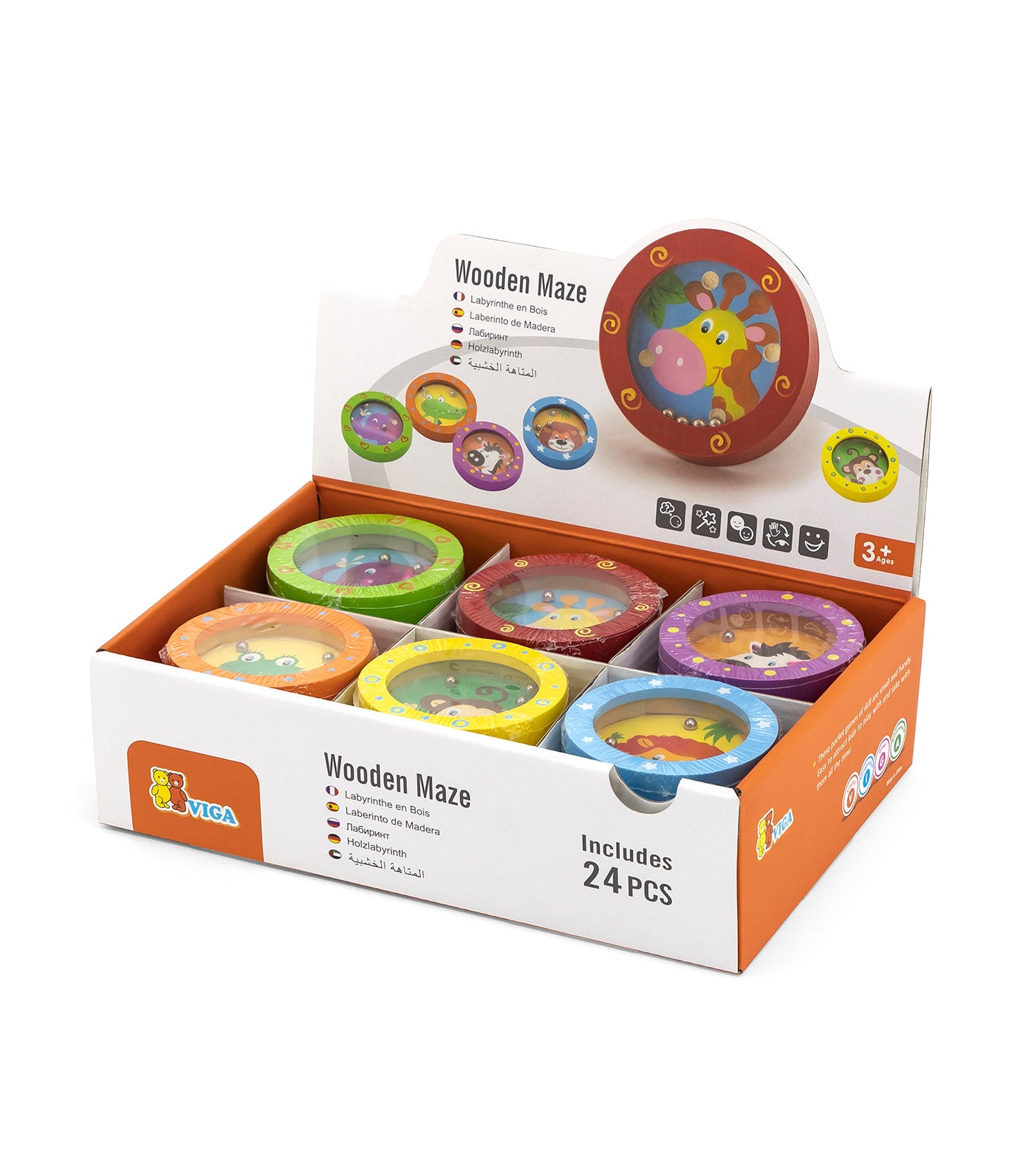 Wooden Maze 24 Pieces