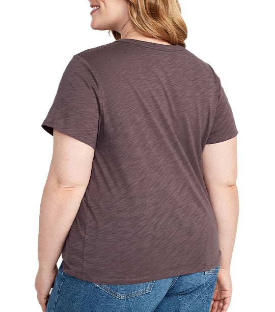 EveryWear Slub-Knit T-Shirt for Women Wild Currant