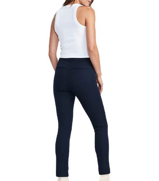 High-Waisted Pixie Skinny Ankle Pants for Women In the Navy