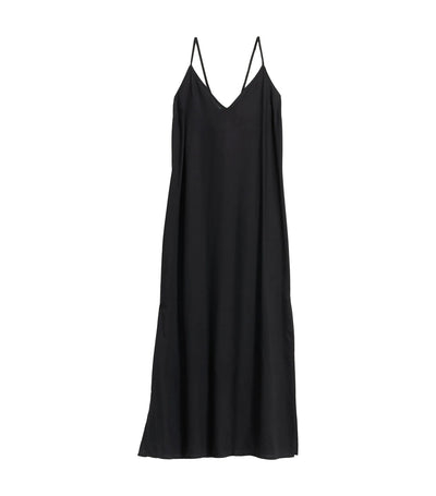 Tie-Back Maxi Slip Dress for Women Black Jack
