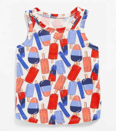 Tank Top for Toddler Girls - Popsicle