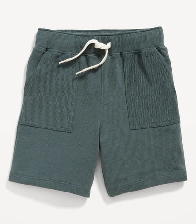 French-Terry Drawstring Utility Shorts for Toddler Boys - Cavernous