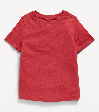 Unisex Slub-Knit Crew-Neck T-Shirt for Toddler - Tomato Juice