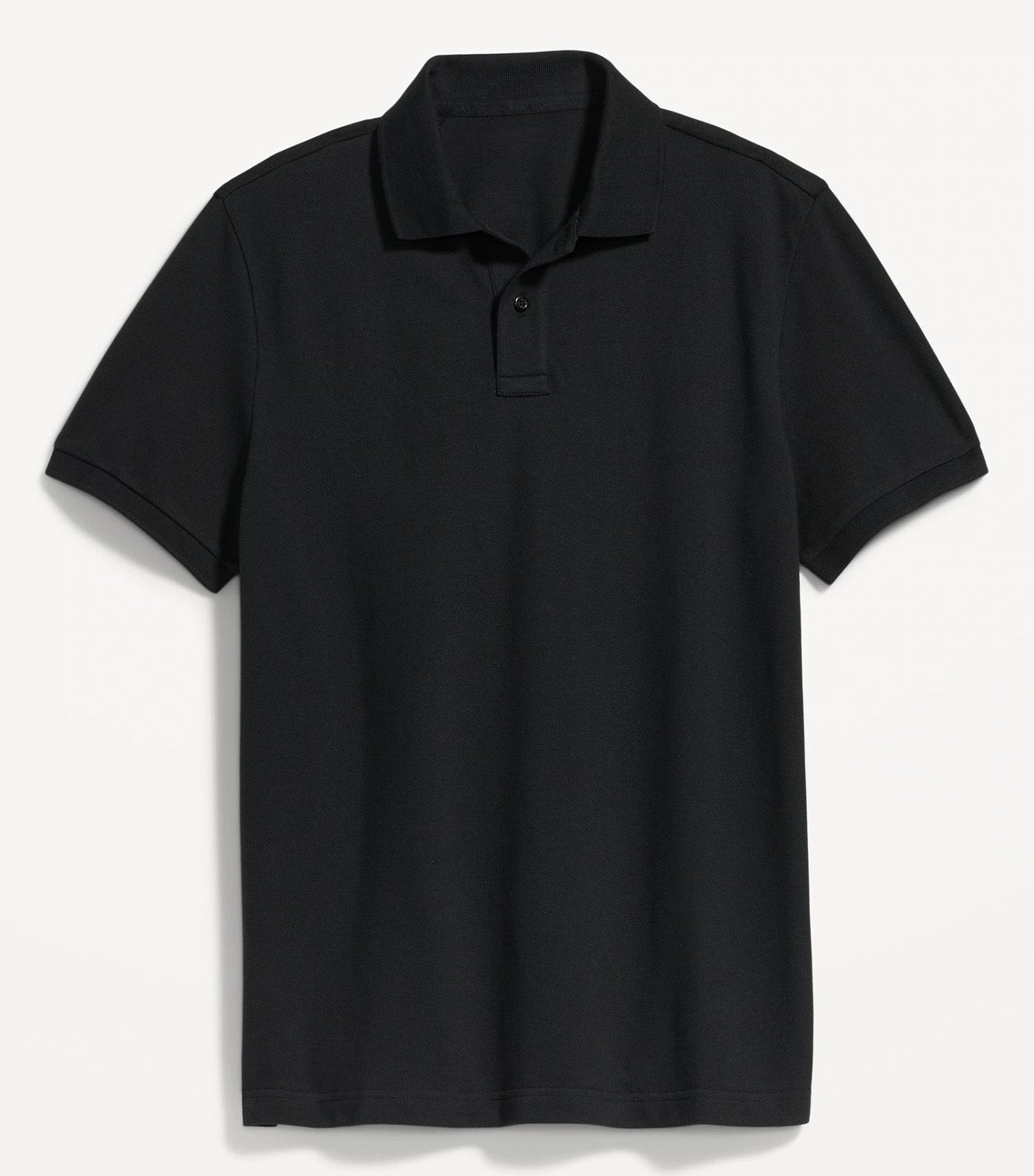 Classic Fit Pique Polo for Men Black Jack