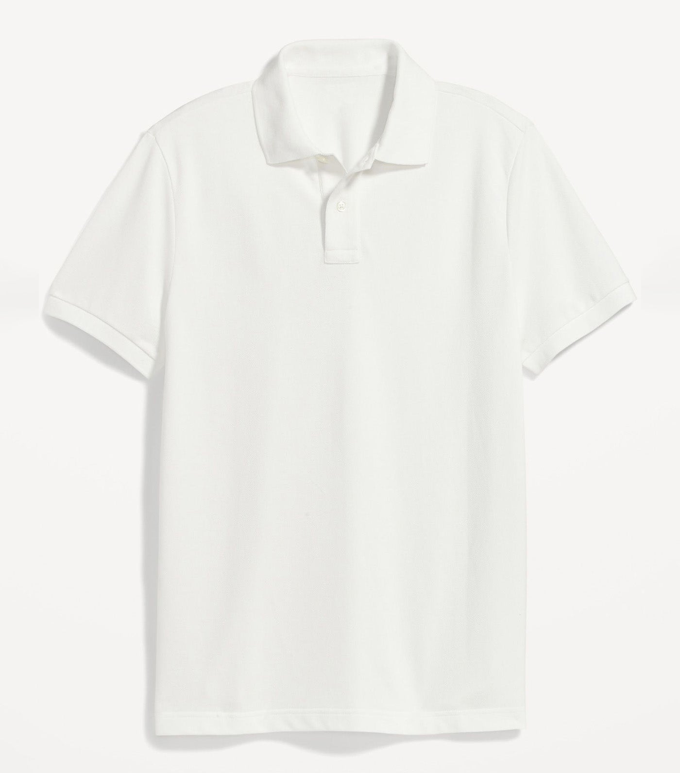 Classic Fit Pique Polo for Men Calla Lily White