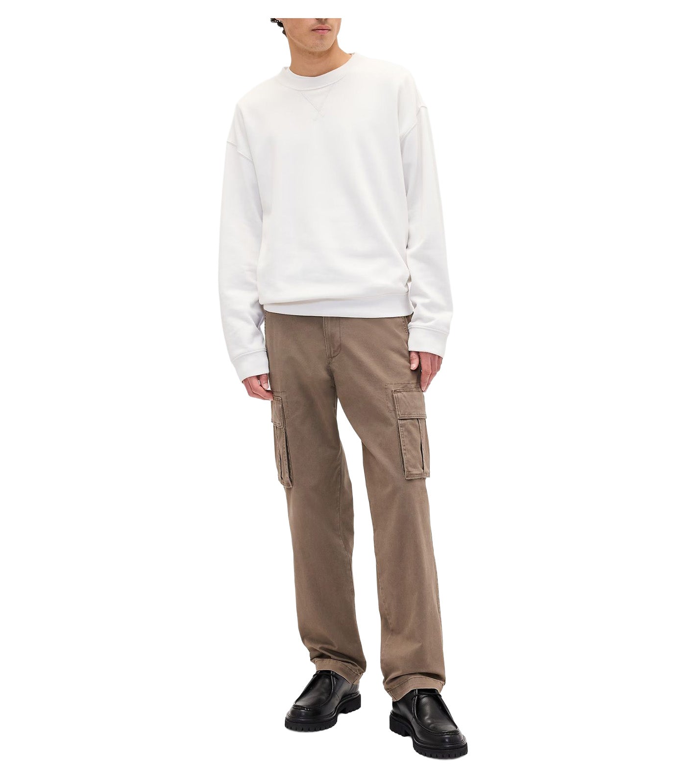 Essential Straight Cargo Pants Subtle Brown