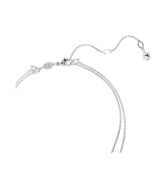 Meteora Layered Pendant White Rhodium Plated