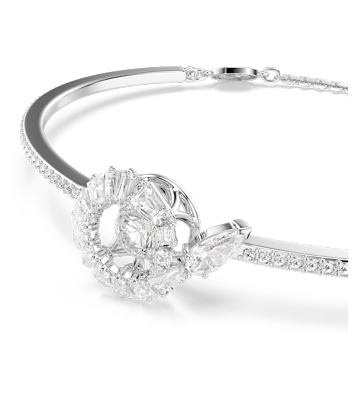 Snake Bracelet Mixed Cuts Year of the Snake Rhodium Plated White