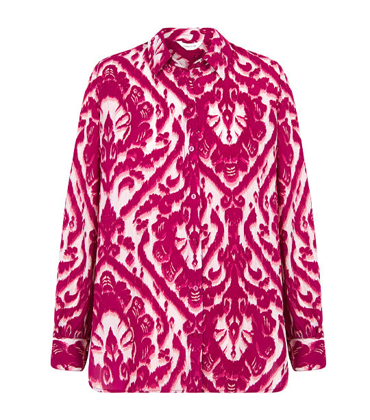 Sustainable Printed Shirt Top White