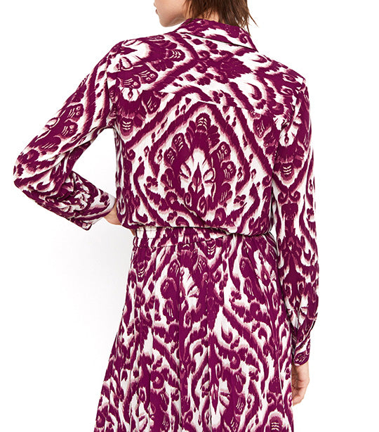 Sustainable Printed Shirt Top White