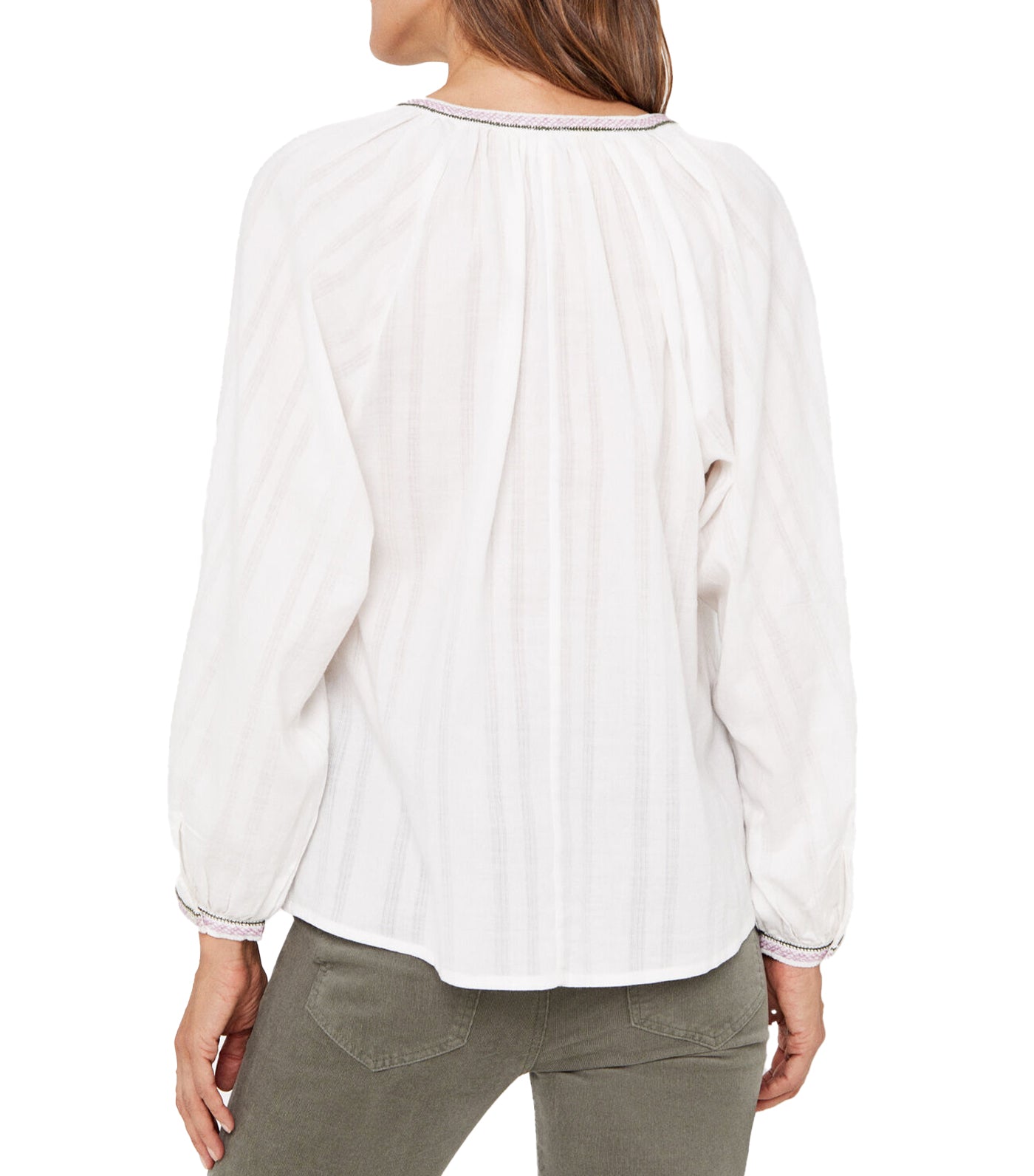 Embroidered Sustainable Blouse White