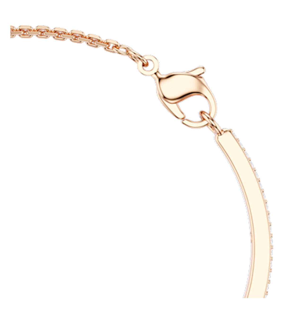 Snake Bangle Mixed Cuts Year of the Snake 18K Rose Gold Finish Red