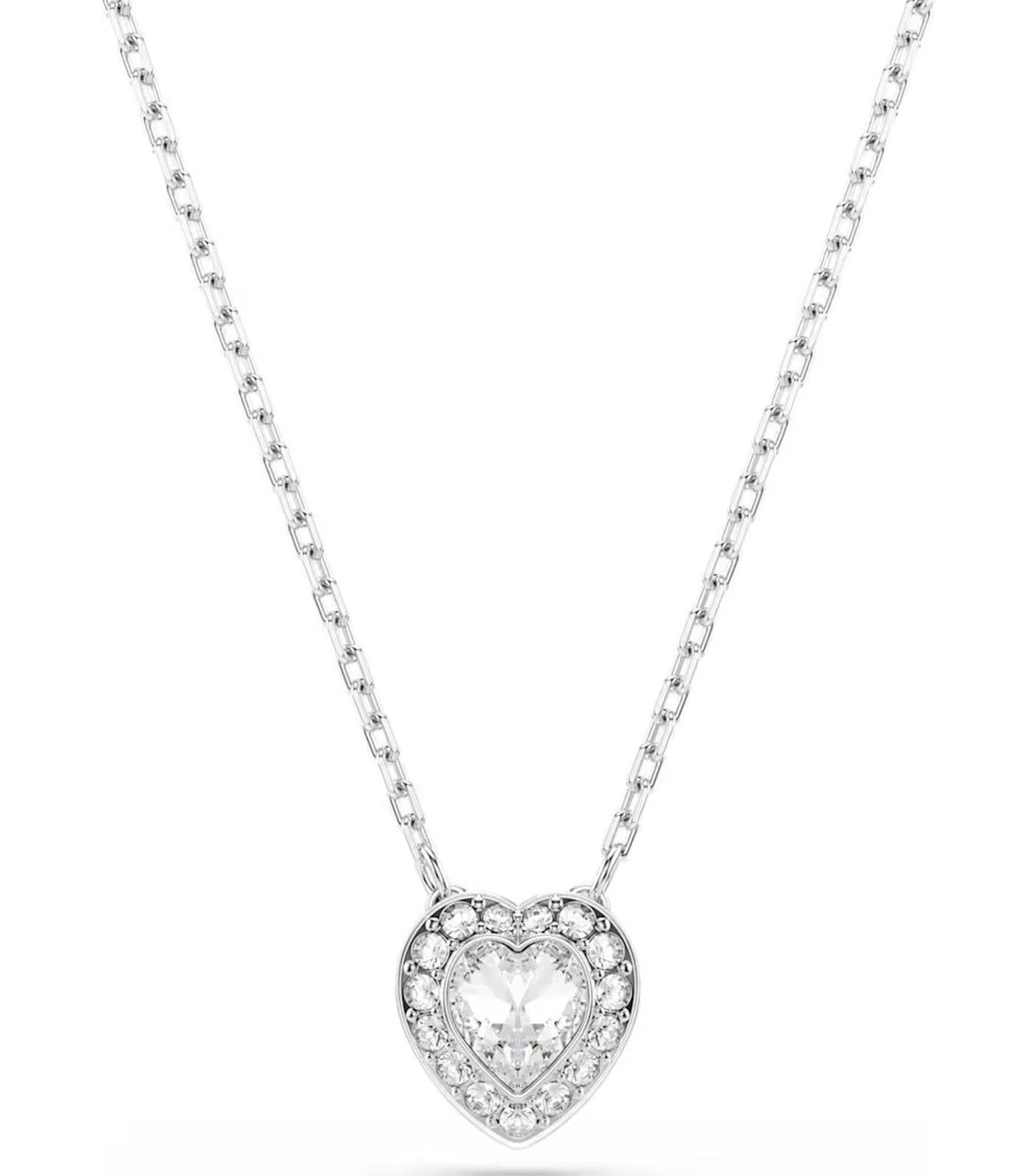Ariana Grande x Swarovski Set Mixed Cuts, Heart, White, Rhodium Plated