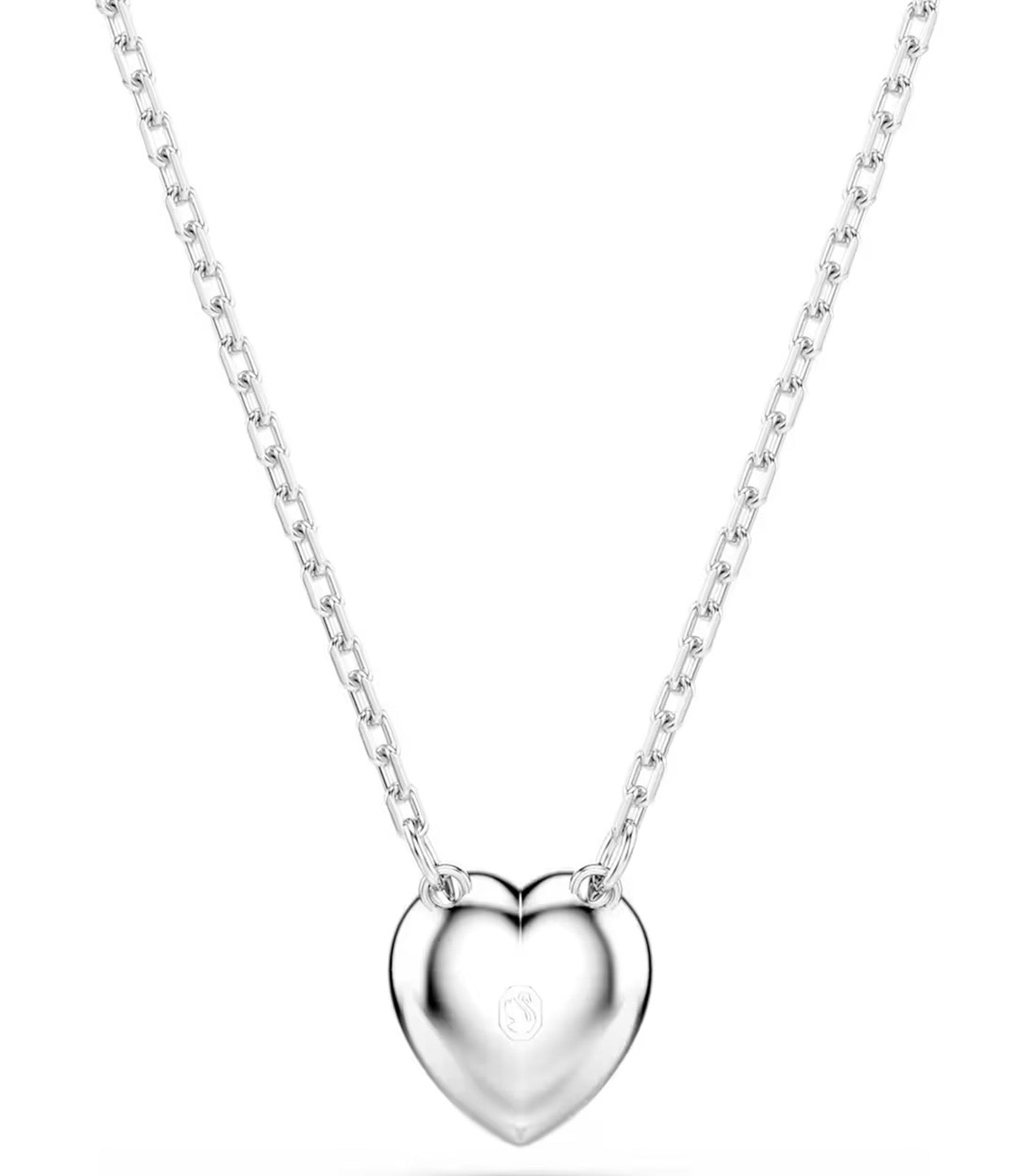 Ariana Grande x Swarovski Pendant Mixed Cuts, Heart, White, Rhodium Plated
