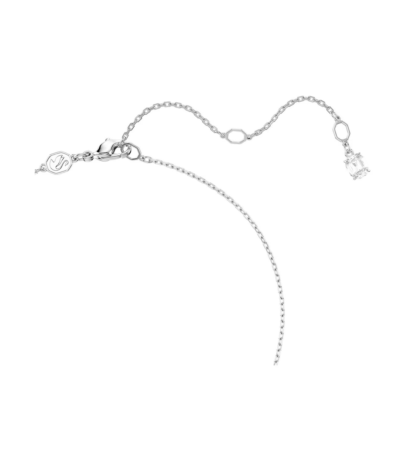 Ariana Grande x Swarovski Pendant Mixed Cuts, Heart, White, Rhodium Plated