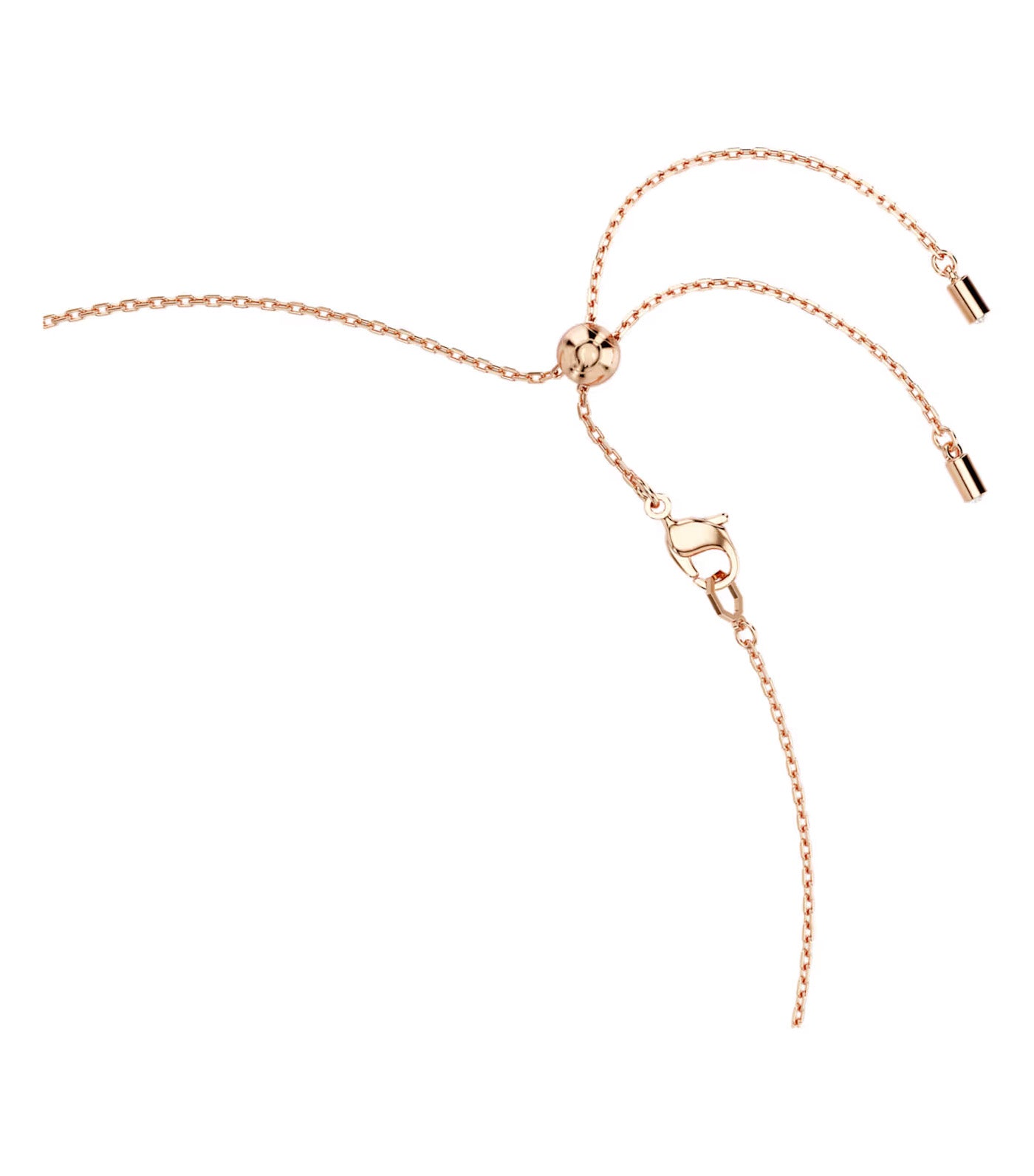 Constella Necklace Crystal Pearl, Round Cuts, Rose Gold-Tone Plated, White